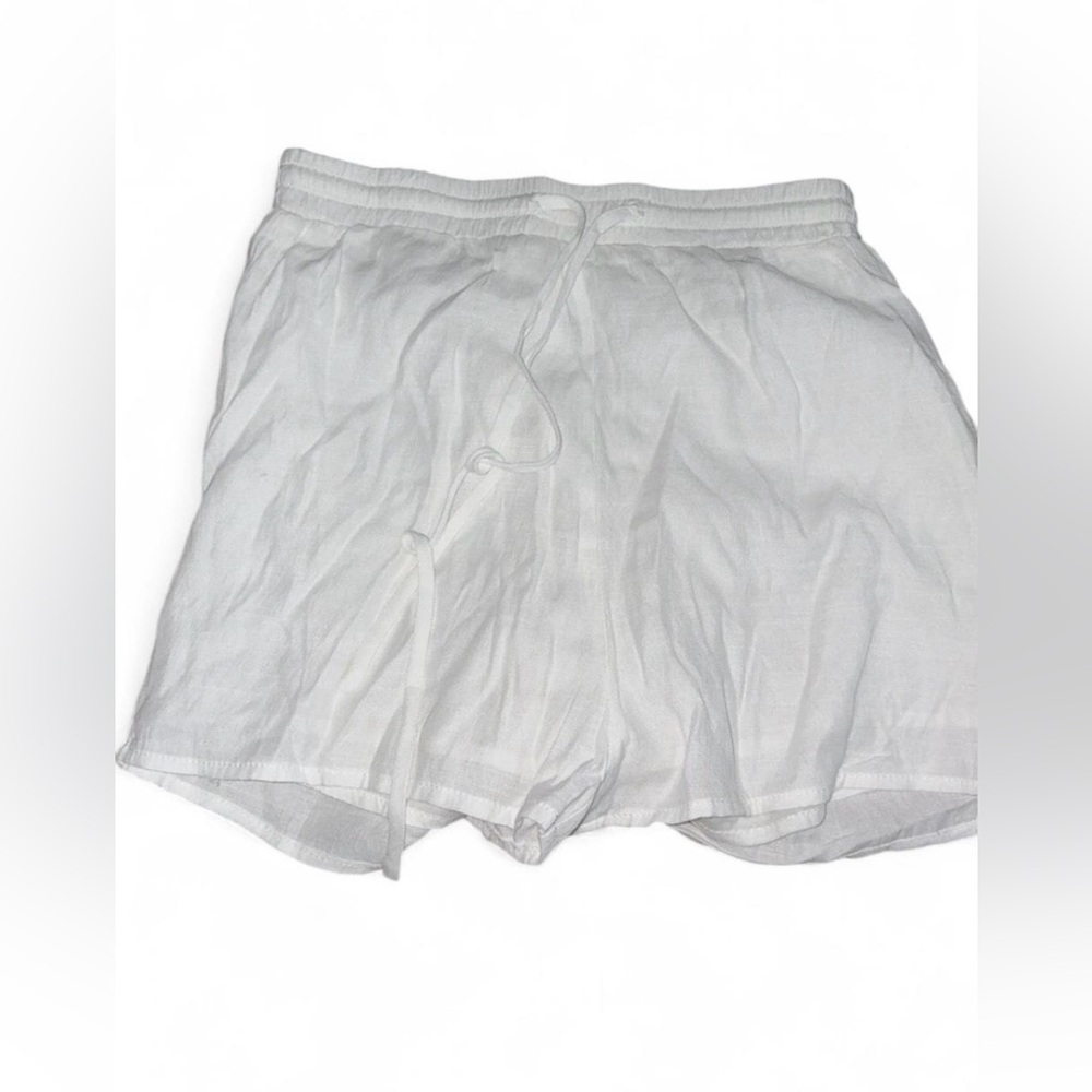 White linen princess Polly shorts Size small